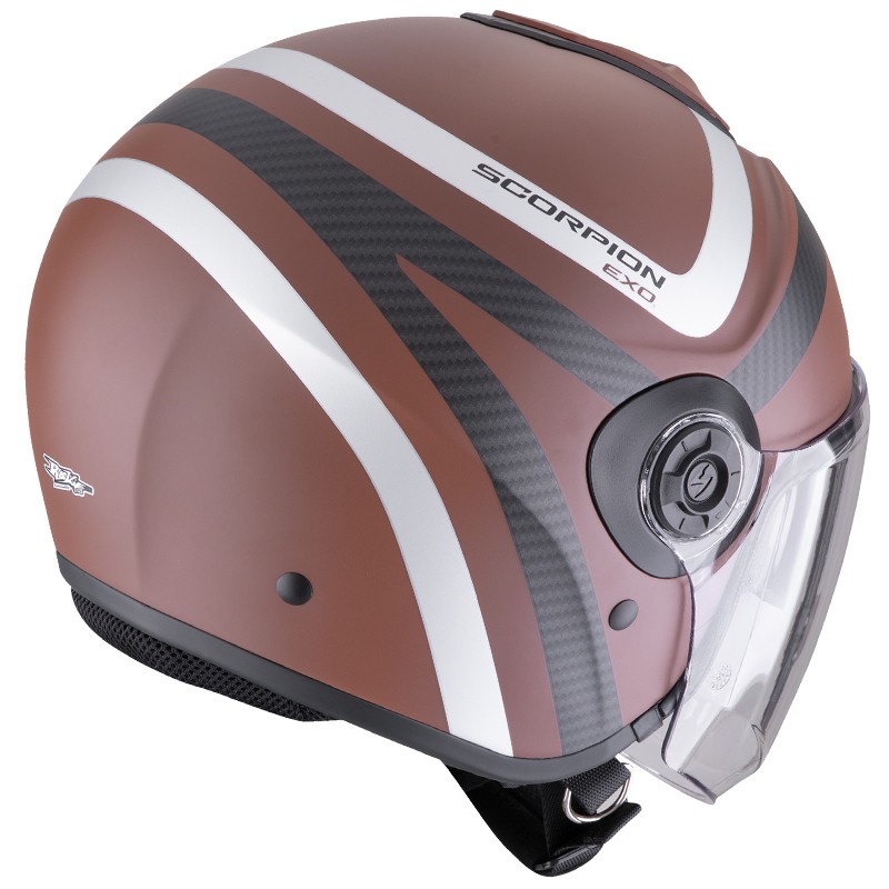 CASCO SCORPION EXO-CITY II RIVA BROWN MATT/SILVER