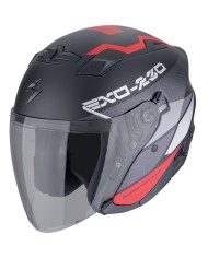 CASCO SCORPION EXO-230 BAND BLACK MATT/RED/SILVER