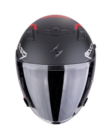 CASCO SCORPION EXO-230 BAND BLACK MATT/RED/SILVER