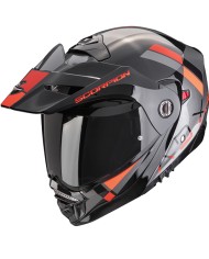 CASCO SCORPION ADX-2 GALANE SILVER/BLACK/RED