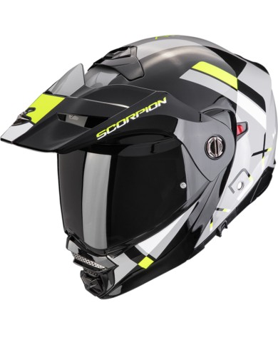 CASCO SCORPION ADX-2 GALANE GREY/BLACK/YELLOW FLUO