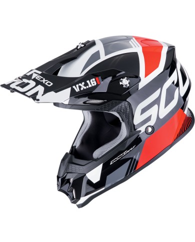 CASCO SCORPION VX-16 EVO AIR ANALOG BLACK/RED