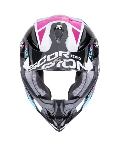 CASCO SCORPION VX-16 EVO AIR ANALOG BLACK/BLUE/PINK