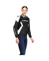 CHAQUETA DAINESE RACING 5 LADY BLACK/WHITE