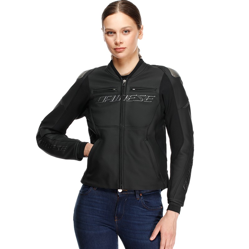 CHAQUETA DAINESE RACING 5 LADY BLACK/BLACK