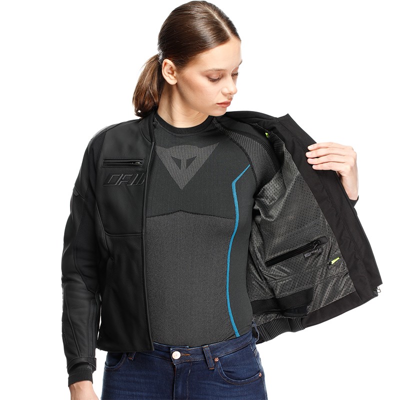 CHAQUETA DAINESE RACING 5 LADY BLACK/BLACK