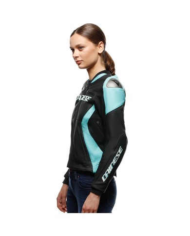 CHAQUETA DAINESE RACING 5 LADY BLACK/WATER