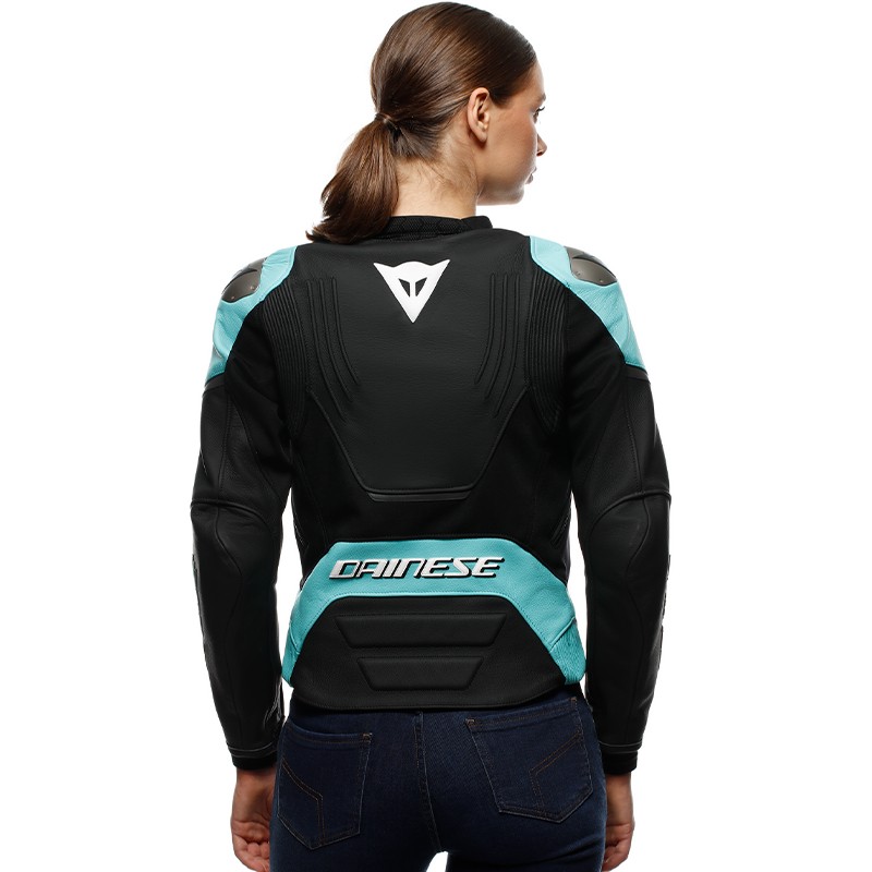 CHAQUETA DAINESE RACING 5 LADY BLACK/WATER