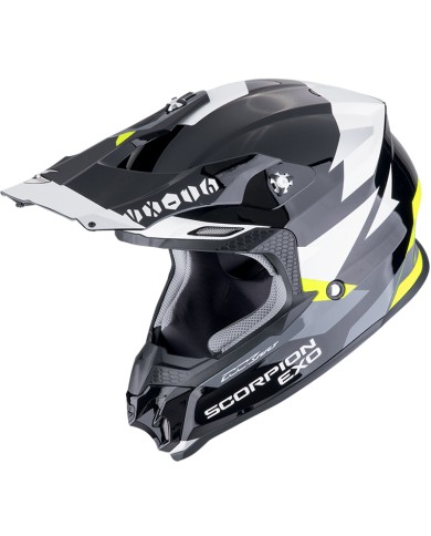 CASCO SCORPION VX-16 EVO AIR ROD BLACK/YELLOW FLUO