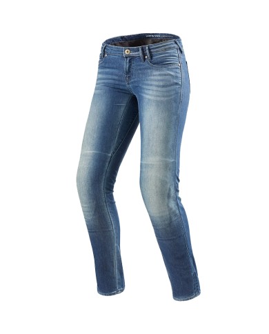 PANTALONES VAQUEROS REVIT WESTWOOD LADY AZUL GASTADO