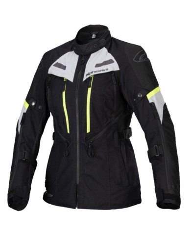 CHAQUETA ALPINESTARS STELLA BOGOTA PRO DRYSTAR LADY BLACK/GREY/YELLOW