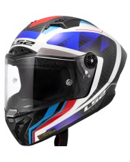 CASCO LS2 THUNDER CARBON GP AERO RAUTE BLUE RED
