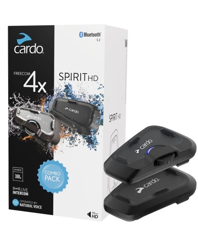 KIT INTERCOMUNICADORES CARDO FREECOM 4X y SPIRIT HD
