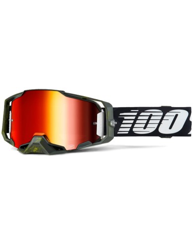 GAFAS 100% ARMEGA M2 SOLEDAD ROJO ESPEJO