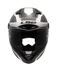 CASCO LS2 THUNDER CARBON GP AERO RAUTE WHITE GREY