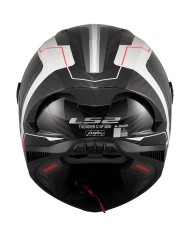 CASCO LS2 THUNDER CARBON GP AERO RAUTE WHITE GREY