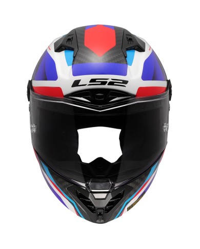 CASCO LS2 THUNDER CARBON GP AERO RAUTE BLUE RED
