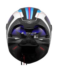 CASCO LS2 THUNDER CARBON GP AERO RAUTE BLUE RED