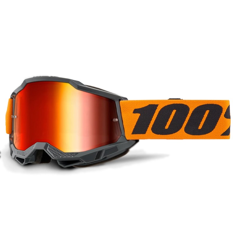 GAFAS 100% ACCURI 2 M2 NARANJA / ROJO ESPEJO