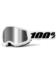 GAFAS 100% STRATA 2 M2 BLANCO / PLATA ESPEJO
