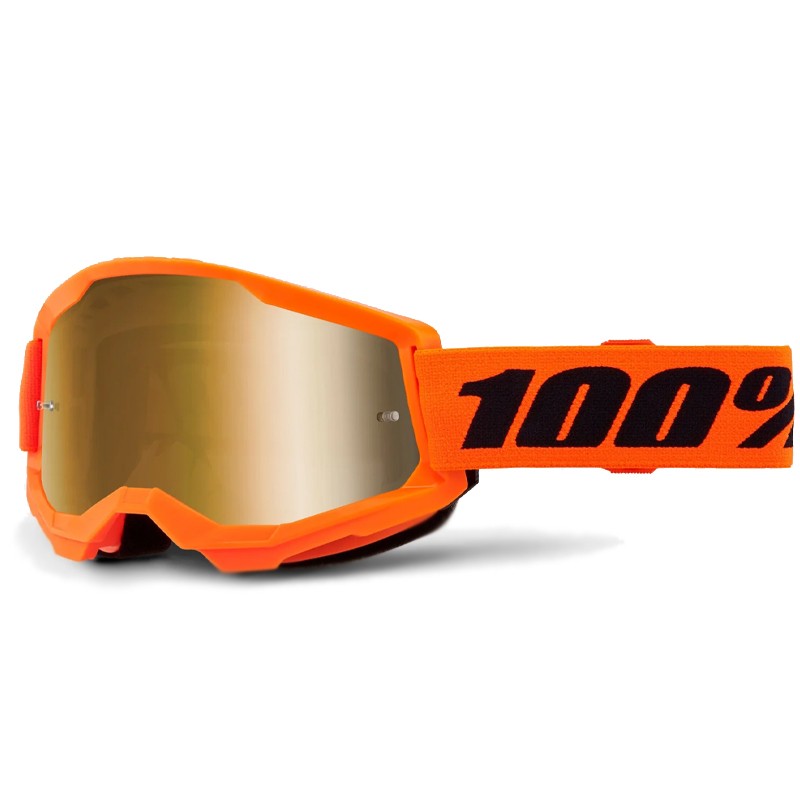 GAFAS 100% STRATA 2 M2 NARANJA / ORO ESPEJO