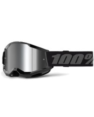 GAFAS 100% STRATA 2 M2 NEGRO / PLATA ESPEJO