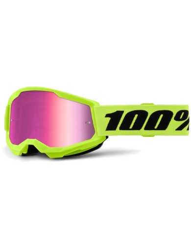 GAFAS 100% STRATA 2 M2 AMARILLO / ROSA ESPEJO