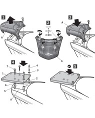 KIT DE FIJACIÓN POSTERIOR SHAD Y0TR14ST YAMAHA TRICITY 125