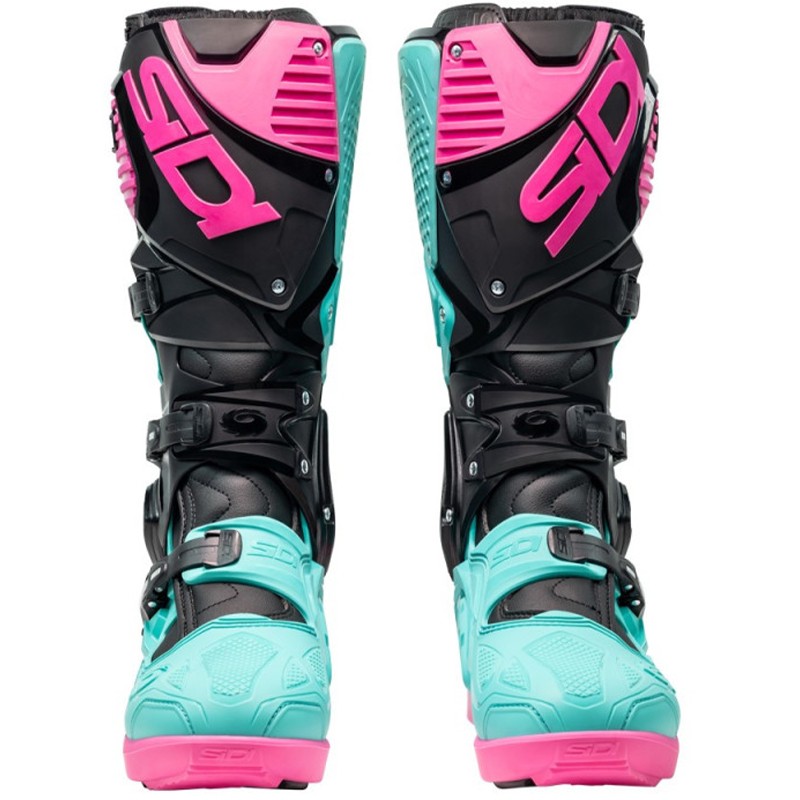 BOTAS SIDI CROSSFIRE 3 SRS BLACK/GREEN MINT/PINK