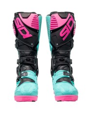 BOTAS SIDI CROSSFIRE 3 SRS BLACK/GREEN MINT/PINK