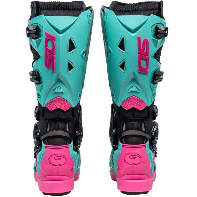BOTAS SIDI CROSSFIRE 3 SRS BLACK/GREEN MINT/PINK