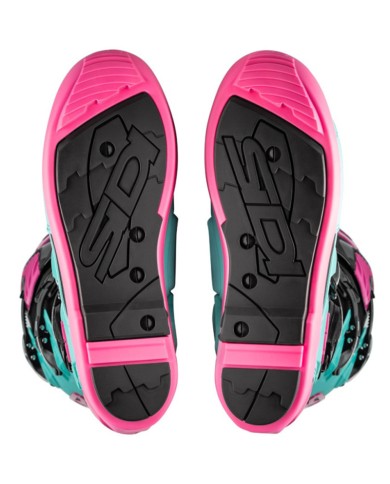 BOTAS SIDI CROSSFIRE 3 SRS BLACK/GREEN MINT/PINK