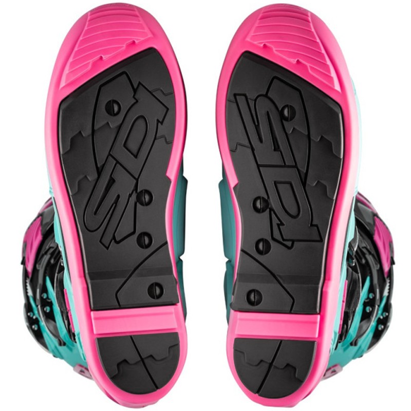 BOTAS SIDI CROSSFIRE 3 SRS BLACK/GREEN MINT/PINK