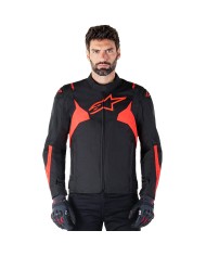 CHAQUETA ALPINESTARS T-JAWS V4 WP BLACK/RED FLUO