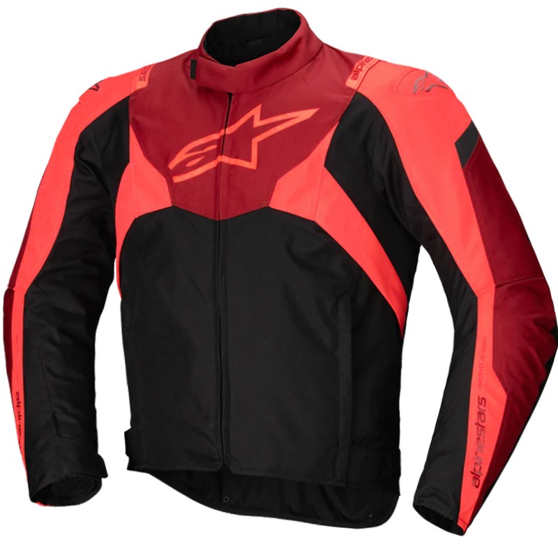 CHAQUETA ALPINESTARS T-JAWS V4 WP BLACK/RED FLUO/DARK RED
