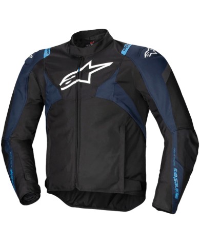 CHAQUETA ALPINESTARS T-JAWS V4 WP BLACK/DARK BLUE/BLITHE BLUE
