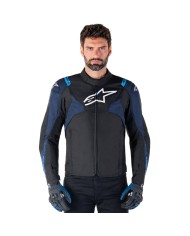 CHAQUETA ALPINESTARS T-JAWS V4 WP BLACK/DARK BLUE/BLITHE BLUE