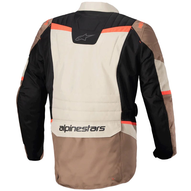CHAQUETA ALPINESTARS ST-1 WATERPROOF DARK KHAKI/SAND/BLACK/RED FLUO