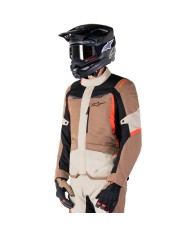 CHAQUETA ALPINESTARS ST-1 WATERPROOF DARK KHAKI/SAND/BLACK/RED FLUO
