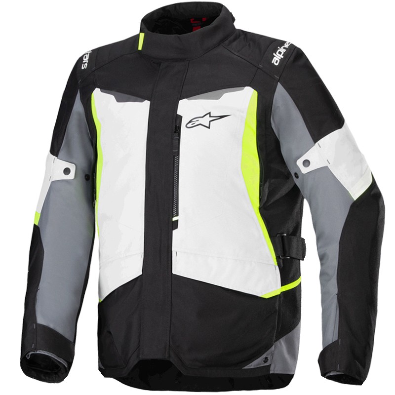CHAQUETA ALPINESTARS ST-1 WATERPROOF ICE GRAY/BLACK/YELLOW FLUO