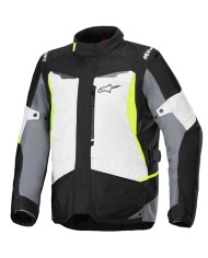 CHAQUETA ALPINESTARS ST-1 WATERPROOF ICE GRAY/BLACK/YELLOW FLUO