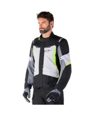CHAQUETA ALPINESTARS ST-1 WATERPROOF ICE GRAY/BLACK/YELLOW FLUO