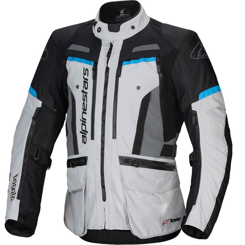 CHAQUETA ALPINESTARS BOGOTA PRO DRYSTAR ICE GRAY/BLACK/CYAN