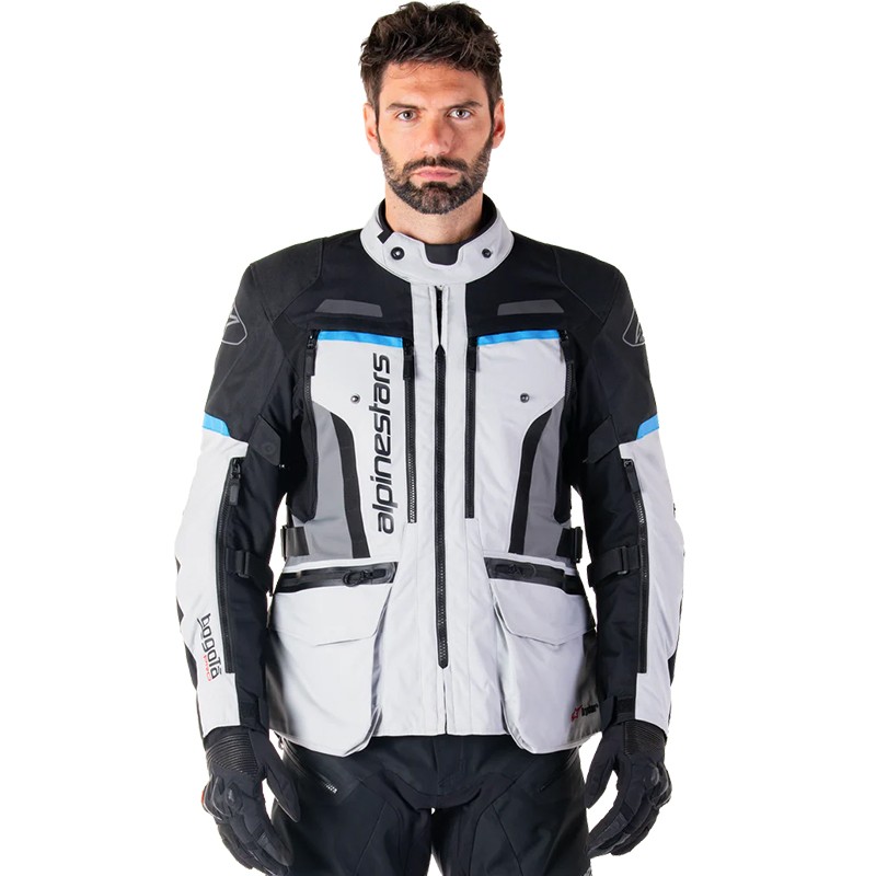 CHAQUETA ALPINESTARS BOGOTA PRO DRYSTAR ICE GRAY/BLACK/CYAN