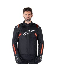 CHAQUETA ALPINESTARS T-SPS V2 WATERPROOF BLACK/WHITE/RED FLUO