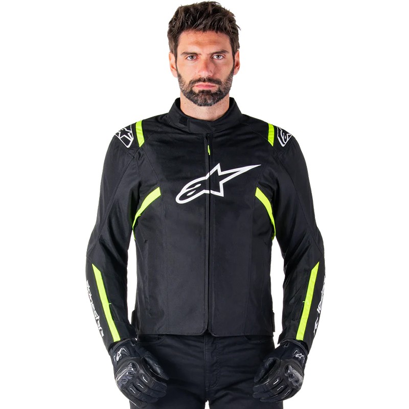 CHAQUETA ALPINESTARS T-SPS V2 WATERPROOF BLACK/WHITE/YELLOW FLUO