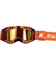 GAFAS LS2 AURA PRO BLACK/ORANGE/IRIDIUM VISOR