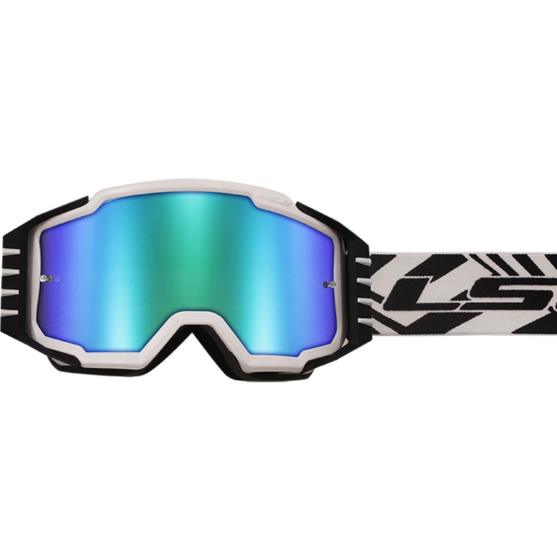 GAFAS LS2 CHARGER PRO WHITE/IRIDIUM VISOR