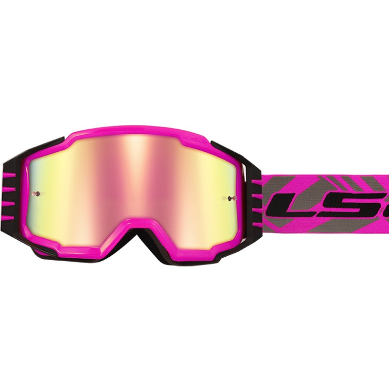GAFAS LS2 CHARGER PRO PINK/IRIDIUM VISOR
