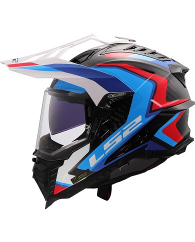 CASCO LS2 EXPLORER CARBON FRONTIER II WHITE/BLUE